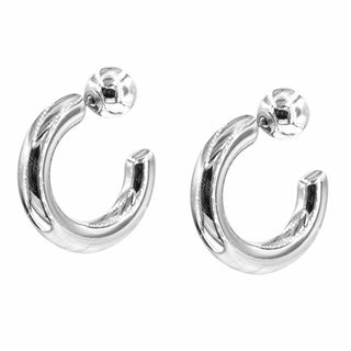 Hoop with Ball Backing Earrings