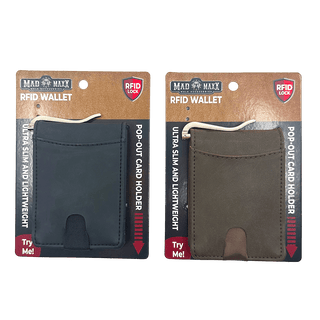 Leather RFID Blocking Wallet Money Clip - Double K Boutique, LLC