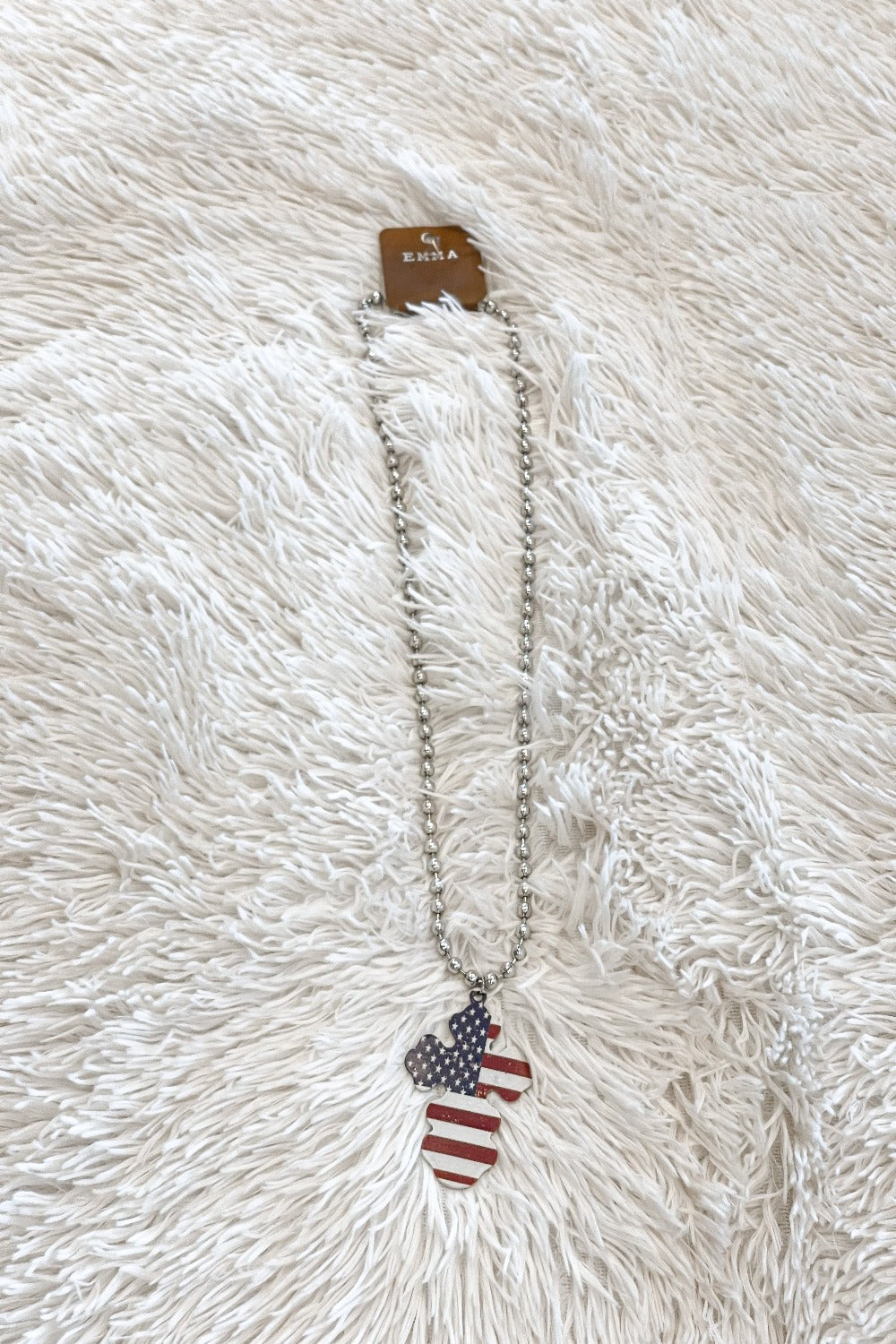 America Cross Necklace