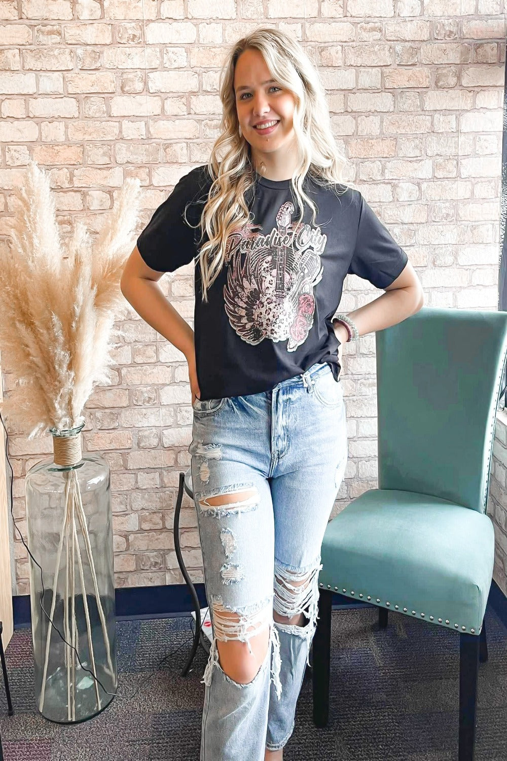 Risen High-Rise Boyfriend Jeans