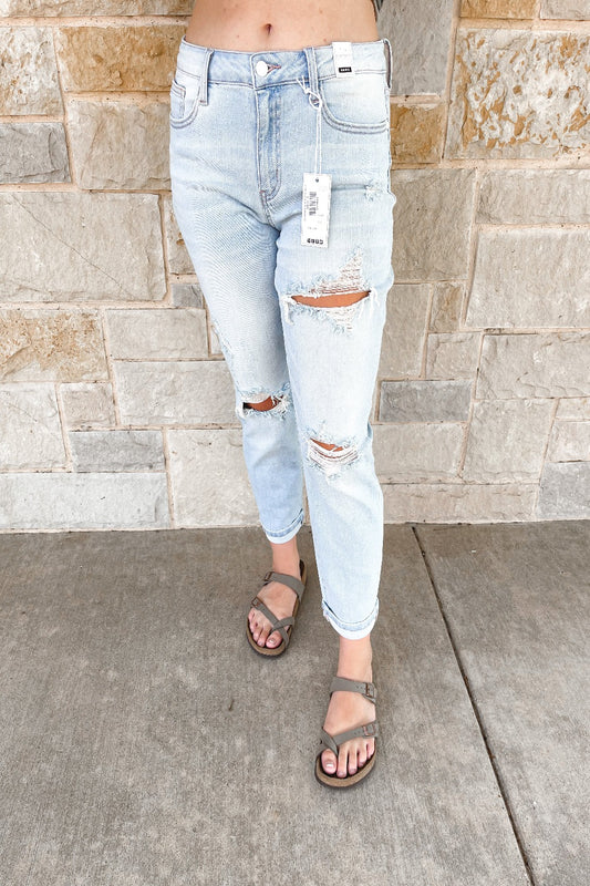 Distressed lite Judy Blue Jeans