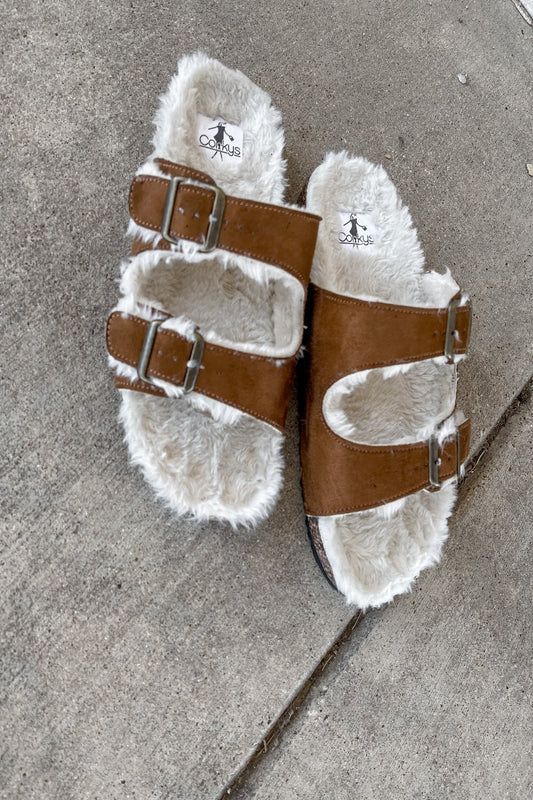 Laid Back Fuzzy Corky's Sandal